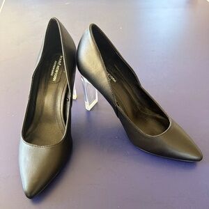 Marc New York black with clear heel
